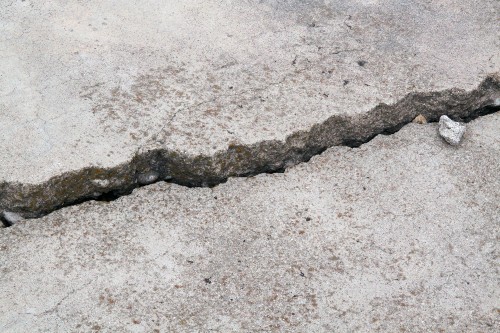crack in concrete