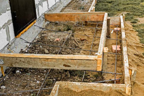building a raised concrete porch