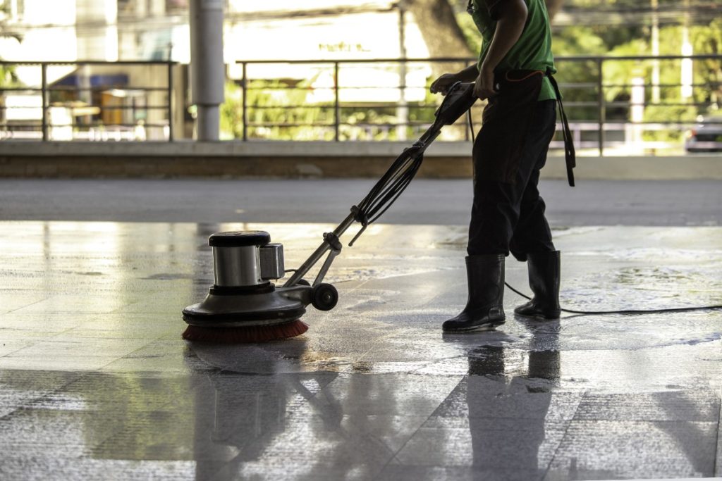 acid washing concrete