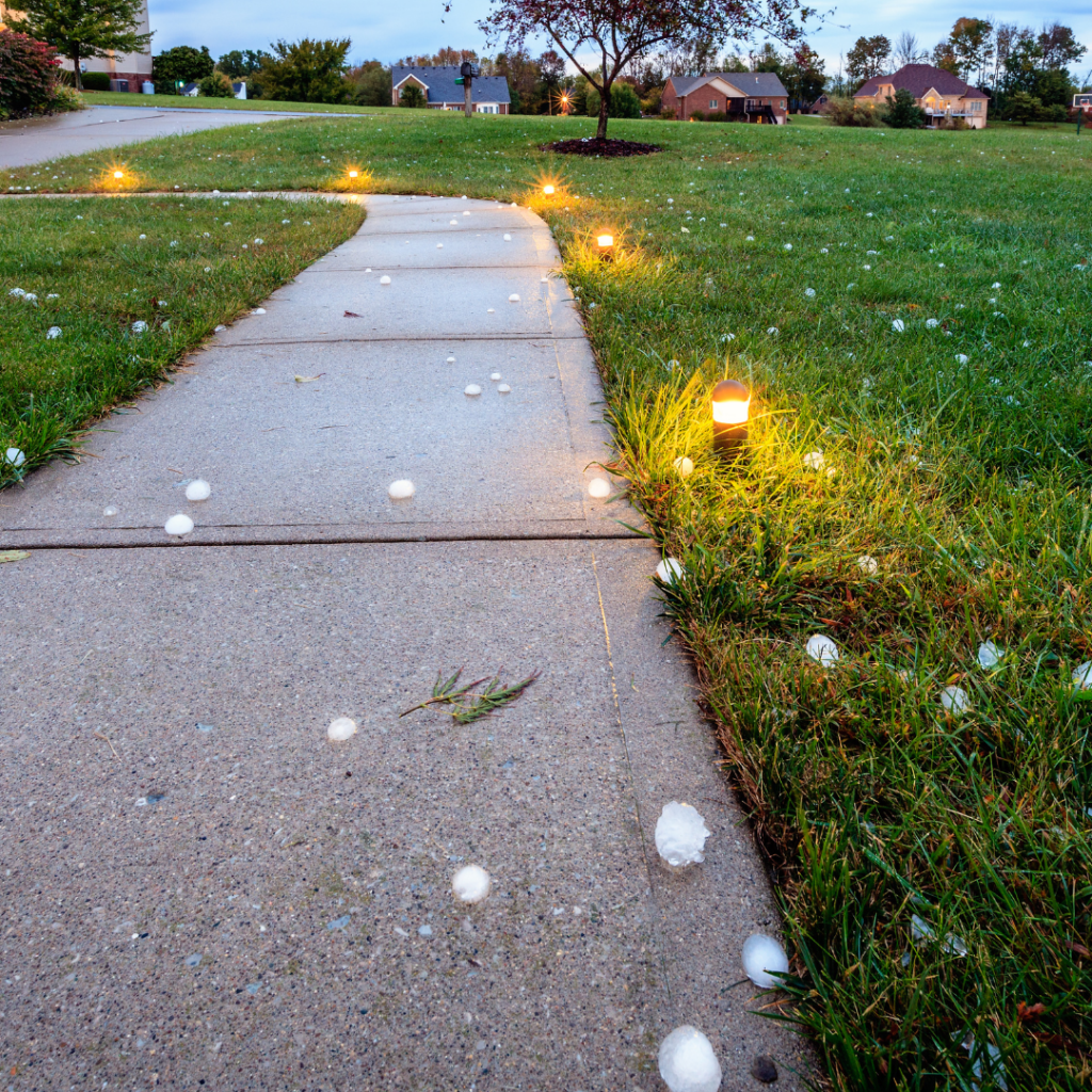 Hail on Concrete